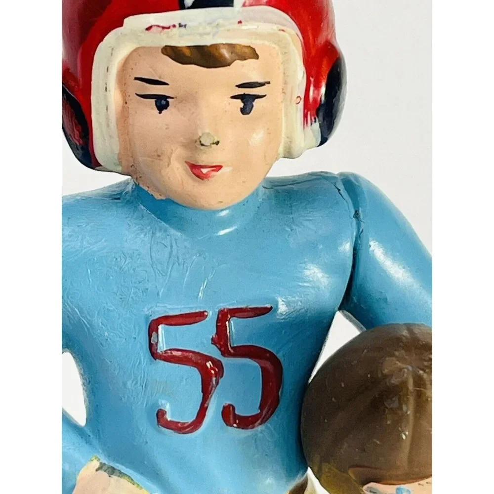 WILTON CAKE TOPPER FOOTBALL PLAYER #55 BOY KID 4.5